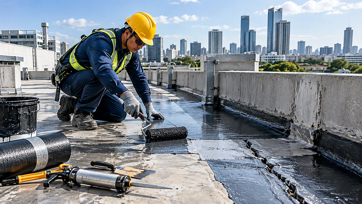 Waterproofing Membrane Bakar: Checklist Substrate, Detail Sambungan, dan Overlap